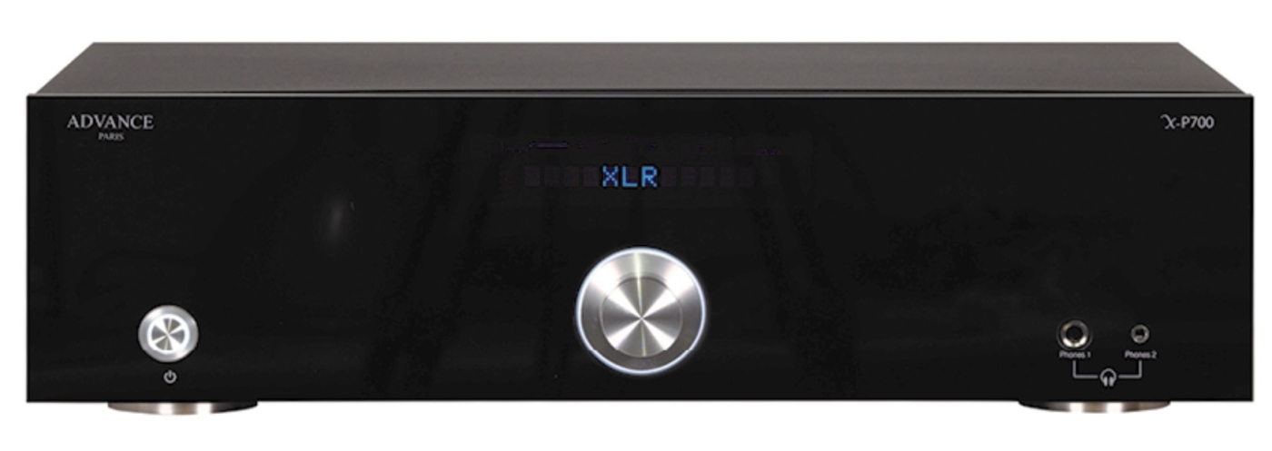 ADVANCE PARIS Classic Line X-P700 Schwarz Stereo-Vorverstrker