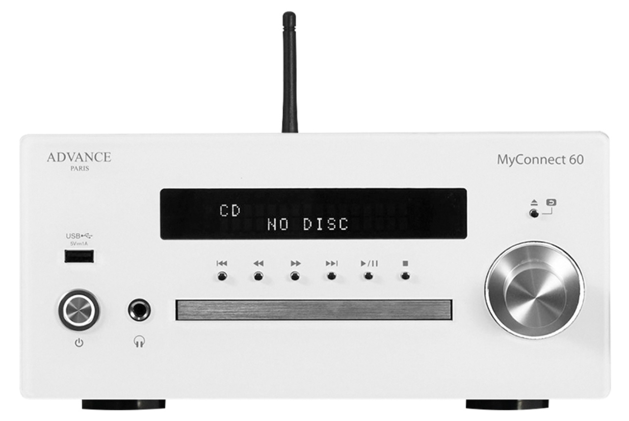 ADVANCE PARIS MyConnect 60 Weiss Alll-in-One System DAB+ Streaming CD