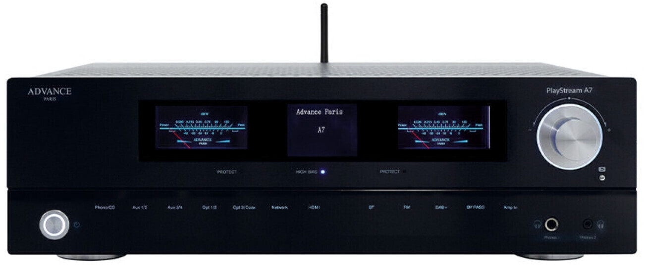 Advance Paris PlayStream A7 schwarz Streamingverstrker und All-in-One System