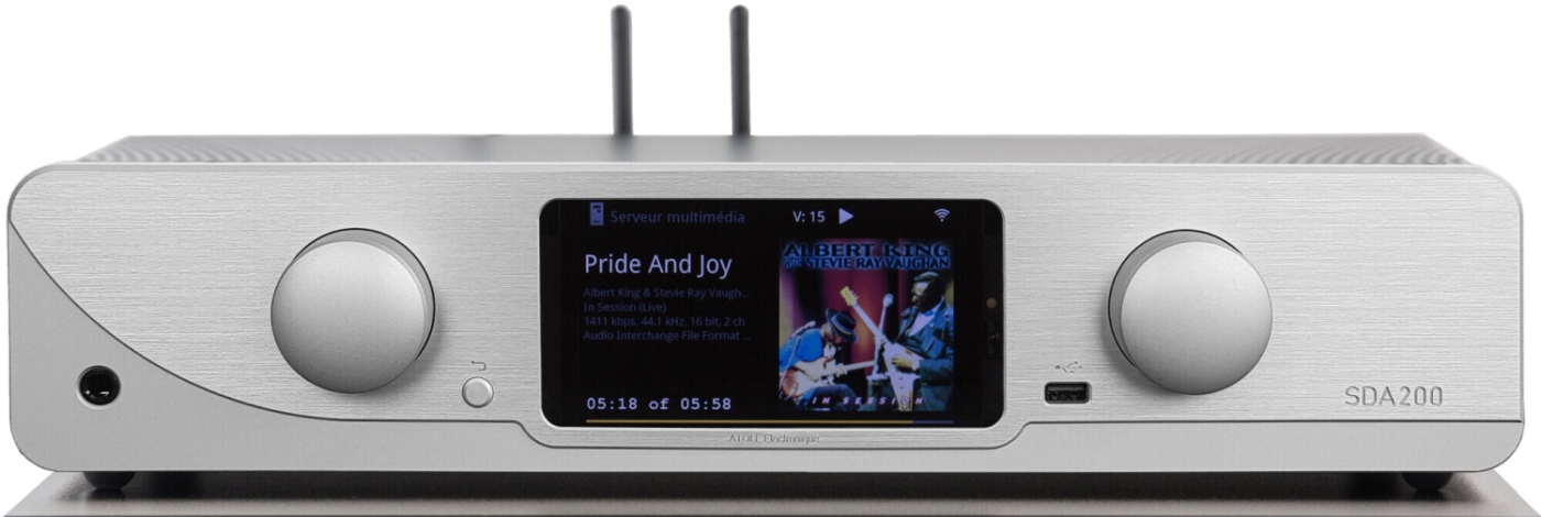 ATOLL SDA 200 Signature Alu-Silber HighEnd Netzwerk-Streamer Vollverstrker Bluetooth