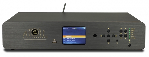 ATOLL ST 100- Schwarz - SE Netzwerk-Streamer- Analoge Eingnge- analoge Lautstrkeregelung UVP 1600 EUR