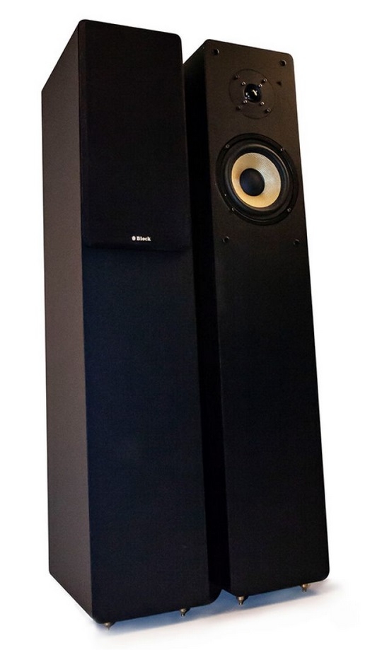 AUDIOBLOCK SL-250 Schwarz 2-Wege Bassreflex Standlautlautsprecher- Paar