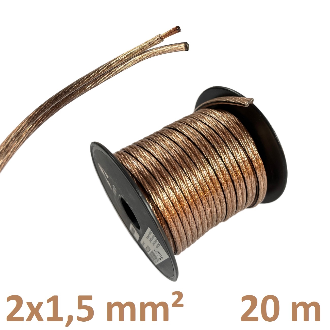 Avinity 20-0 m Lautsprecherkabelrolle mit 2x1-5mm-