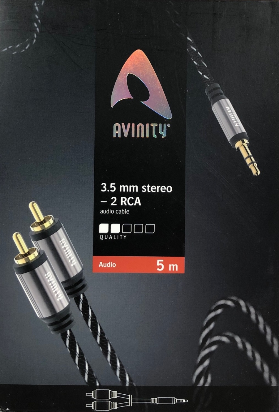 Avinity 3-5mm- Klinke auf Cinch-Kabel 5-0 m