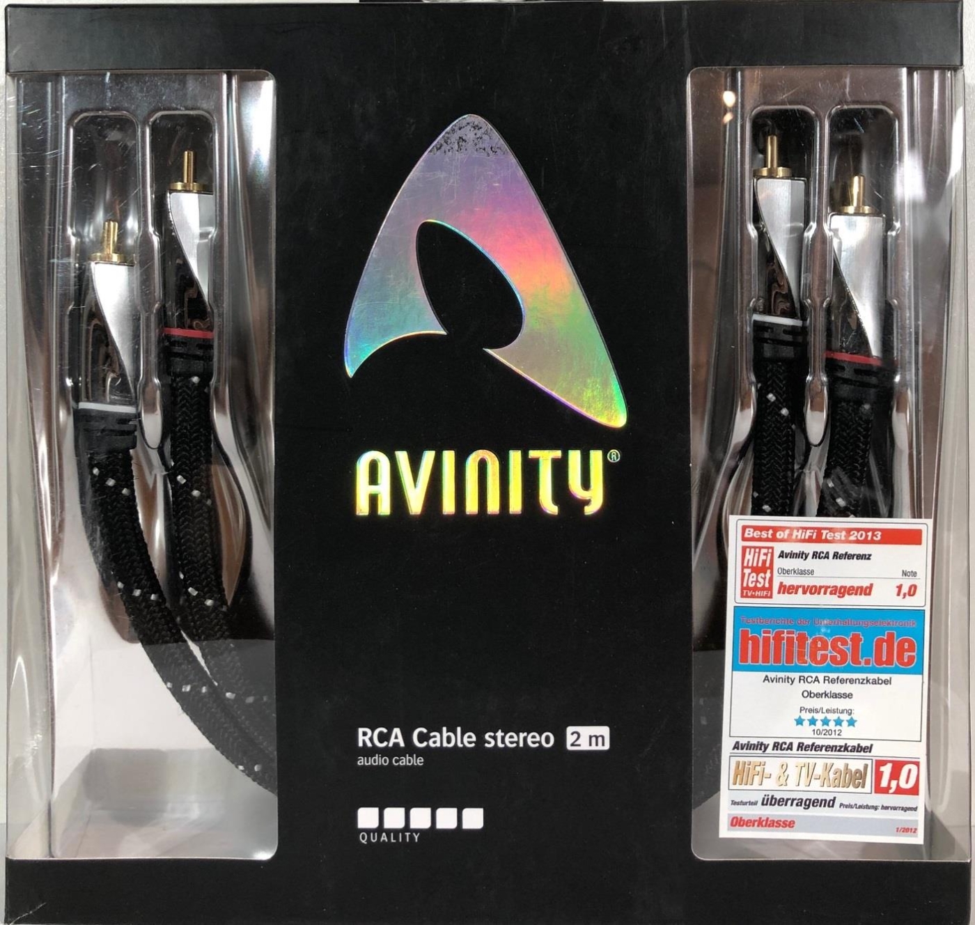 Avinity Cinch-Kabel Stereo 2-0 m RCA vergoldet