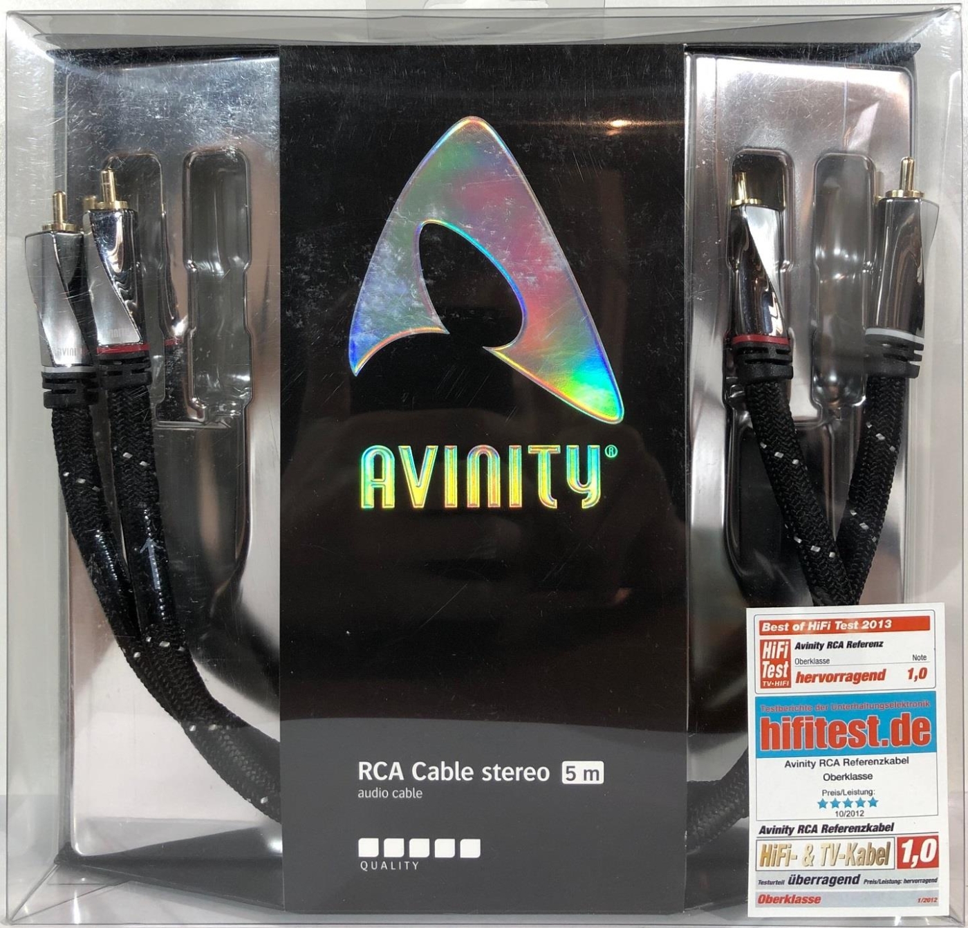 Avinity Cinchkabel Stereo 5-0 m RCA vergoldet