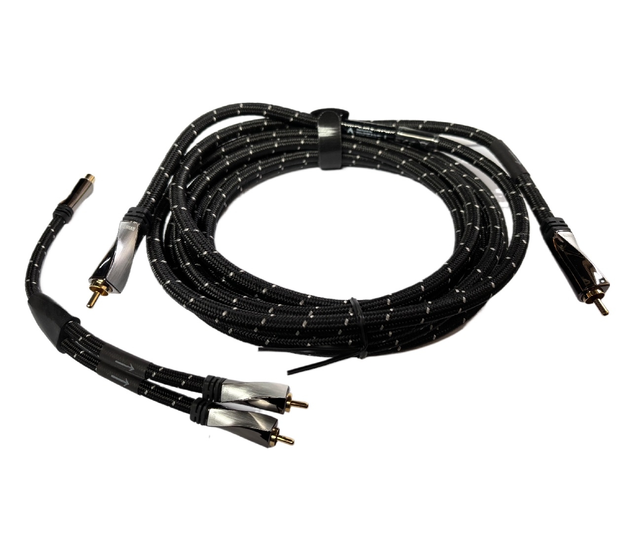 Avinity Subwooferkabel mit Y-Cinch-Adapter- vergoldet 4-0 m