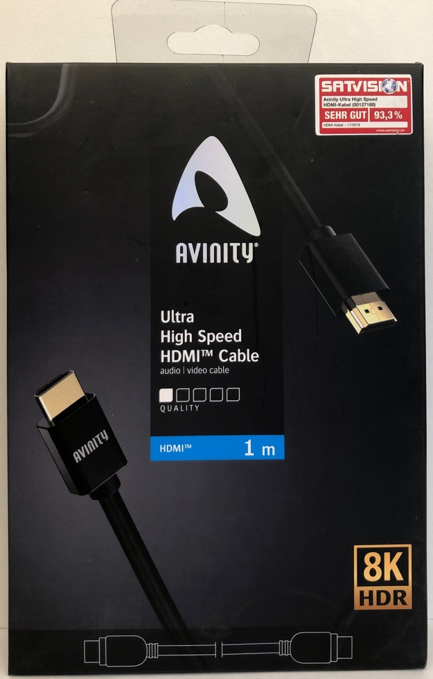 Avinity Ultra-High-Speed HDMI-Kabel 8K vergoldet 1-0 m unter Kabel, Mbel & Zubehr  >  HDMI-Kabel & Zubehr  >  HDMI Kabel