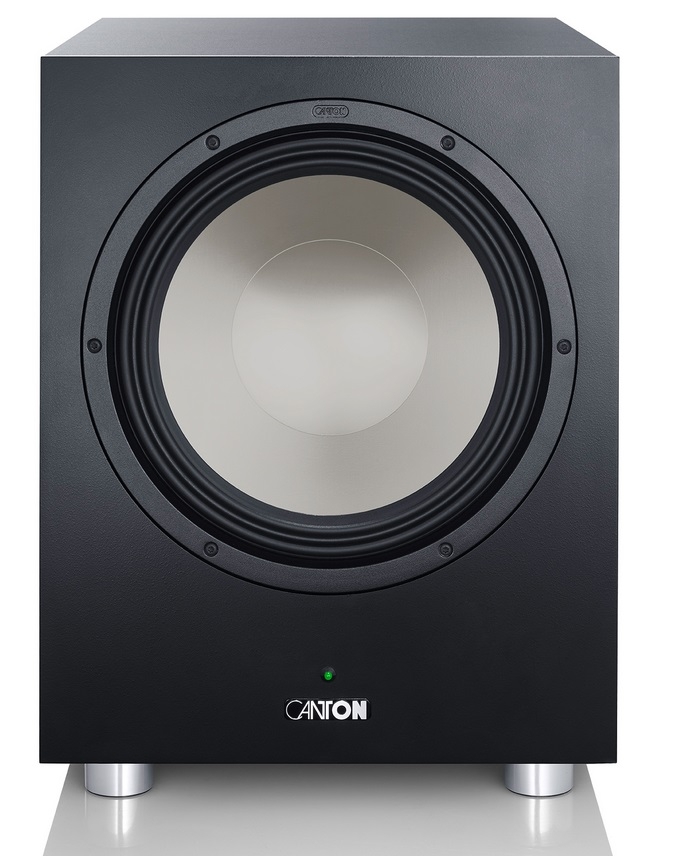 CANTON Power Sub 12 Schwarz Aktiv-Subwoofer unter Lautsprecher  >  Subwoofer