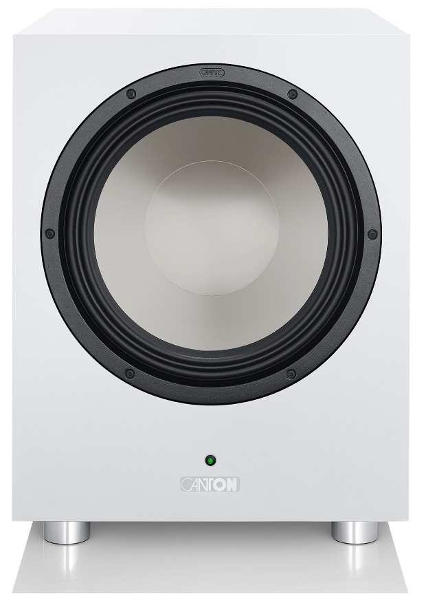 CANTON Power Sub 12 Weiss Aktiv-Subwoofer unter Lautsprecher  >  Subwoofer