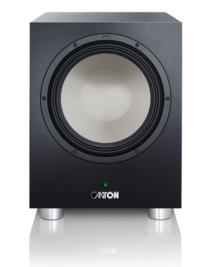 CANTON Power Sub 8 Schwarz Aktiv-Subwoofer unter Lautsprecher  >  Subwoofer