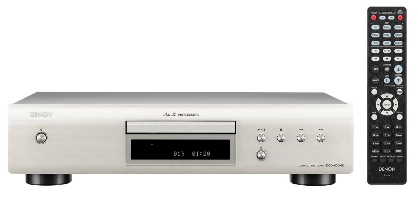 DENON DCD-600NE Silber CD-Player CD CD-R CD-RW MP3 WMA