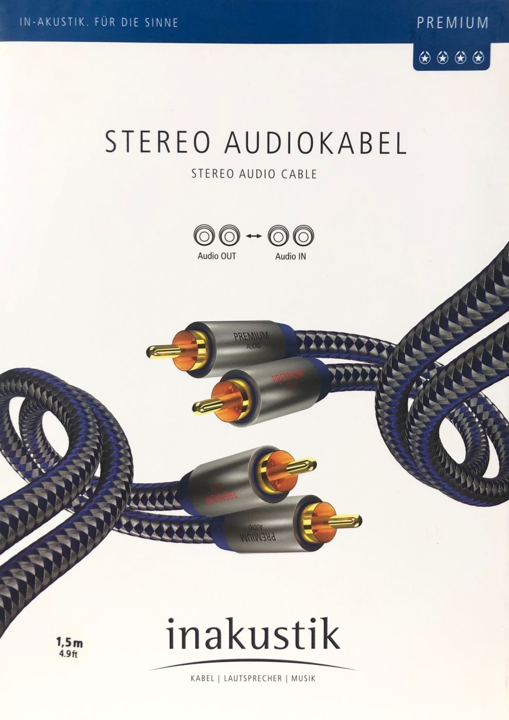 Inakustik Premium Cinchkabel RCA 1-5m unter Kabel, Mbel & Zubehr  >  Audiokabel & Zubehr  >  Cinch-Kabel (RCA)