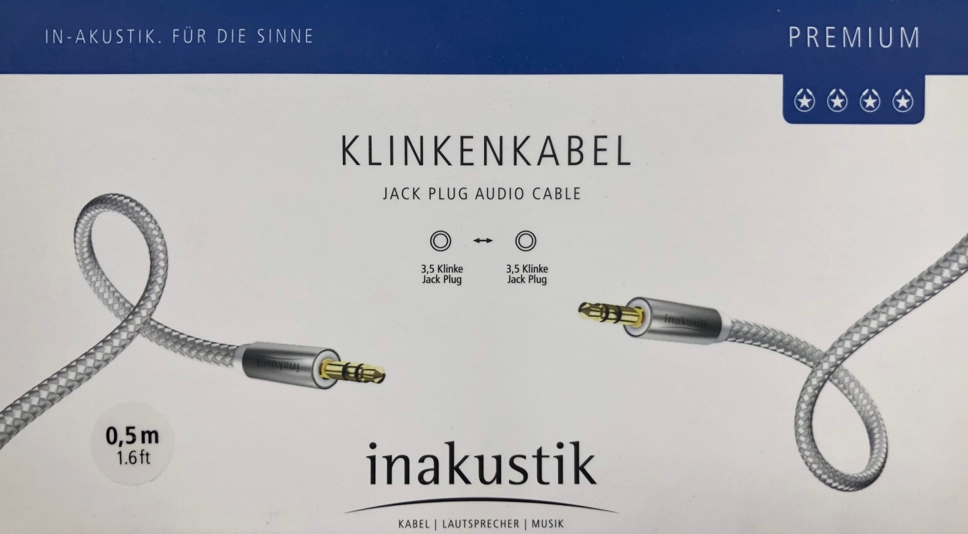 Inakustik Premium Klinkenkabel 1-5 m unter Kabel, Mbel & Zubehr  >  Audiokabel & Zubehr  >  Klinke- & Klinke/Cinchkabel