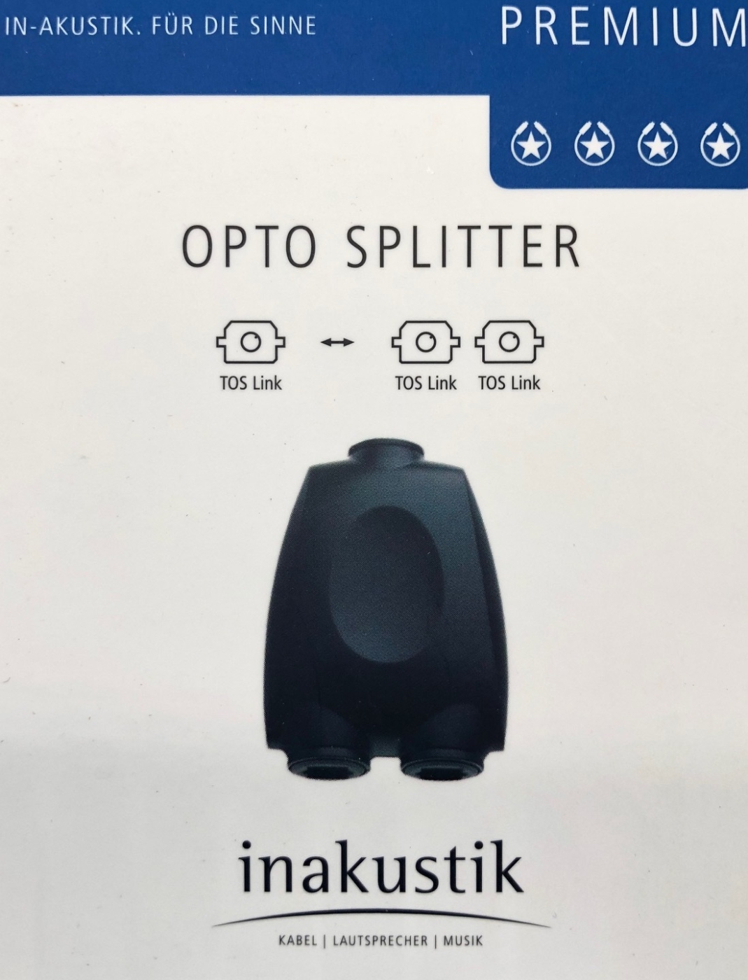 Inakustik Premium Opto-Splitter unter Kabel, Mbel & Zubehr  >  Audiokabel & Zubehr  >  Optisches Kabel (Toslink)