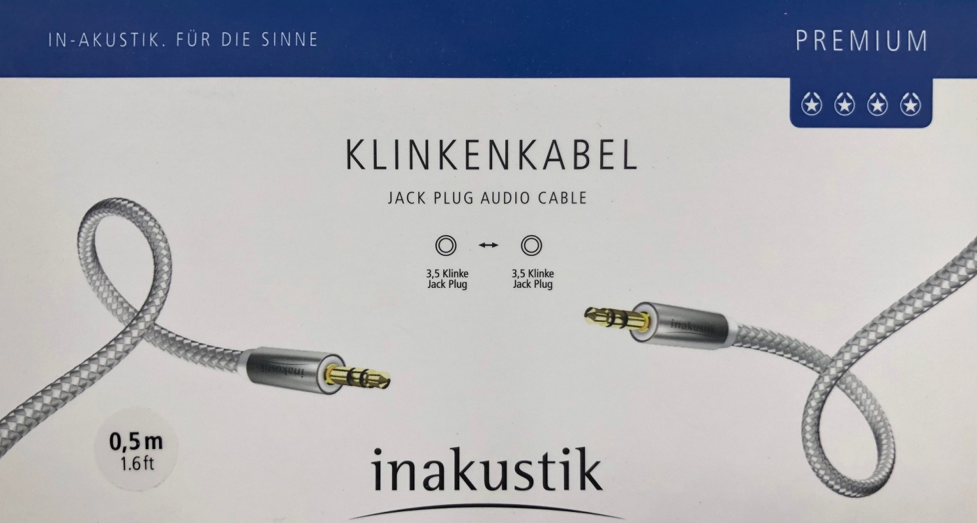 Inakustik Premium Stereo Klinkenkabel 0-5 m vergoldet unter Kabel, Mbel & Zubehr  >  Audiokabel & Zubehr  >  Klinke- & Klinke/Cinchkabel