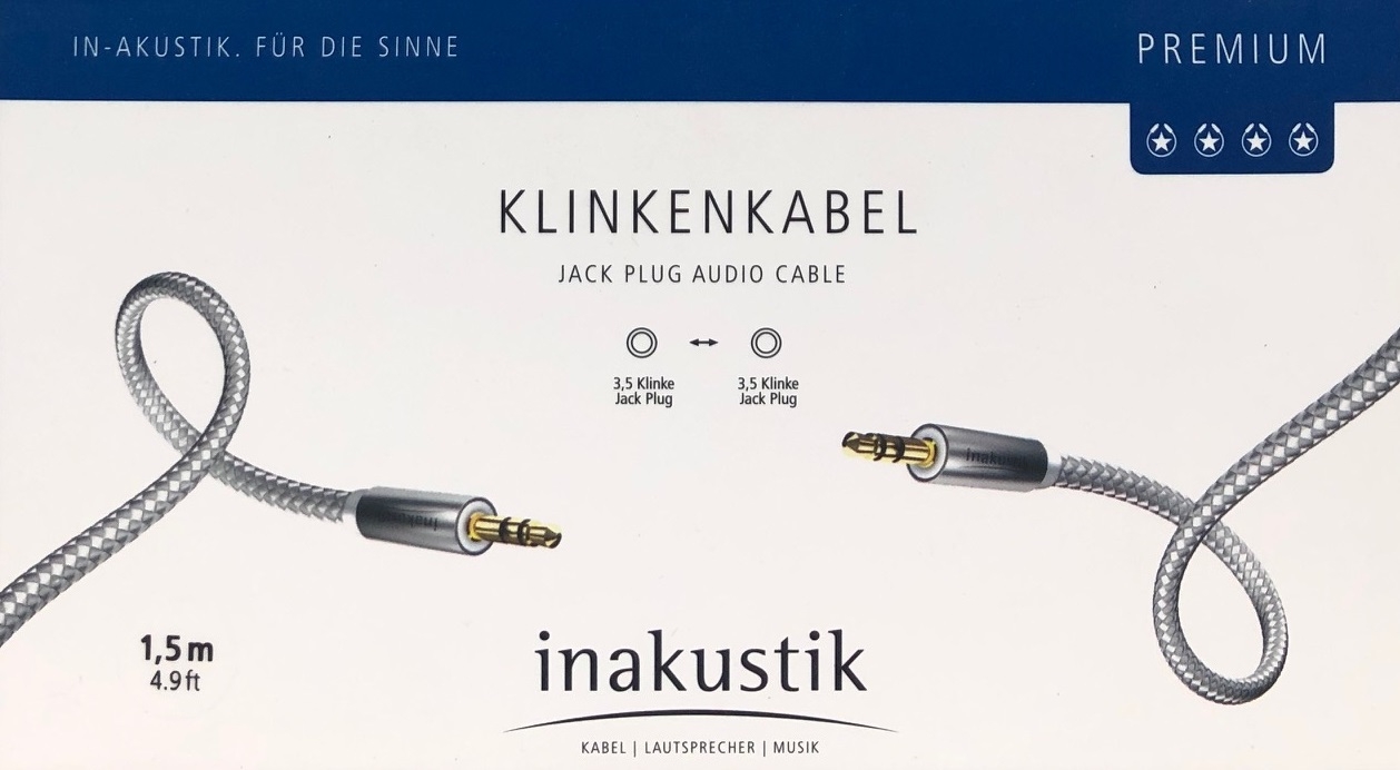 Inakustik Premium Stereo Klinkenkabel 1-5 m vergoldet