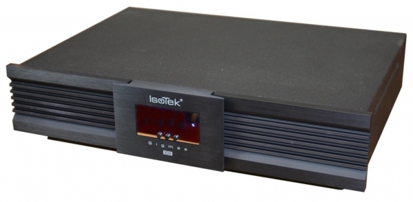 ISOTEK EVO3 Sigmas- Schwarz - Netzfilter mit vier 10 A- und zwei Hochstrom-16 A-Ausgngen- incl- Premier Netzkabel