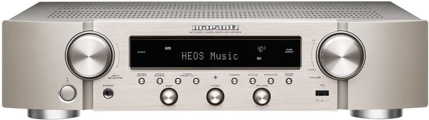 Marantz NR1200 Silber-Gold NEU Stereo-Netzwerk-Receiver mit Phono-Eingang + HEOS