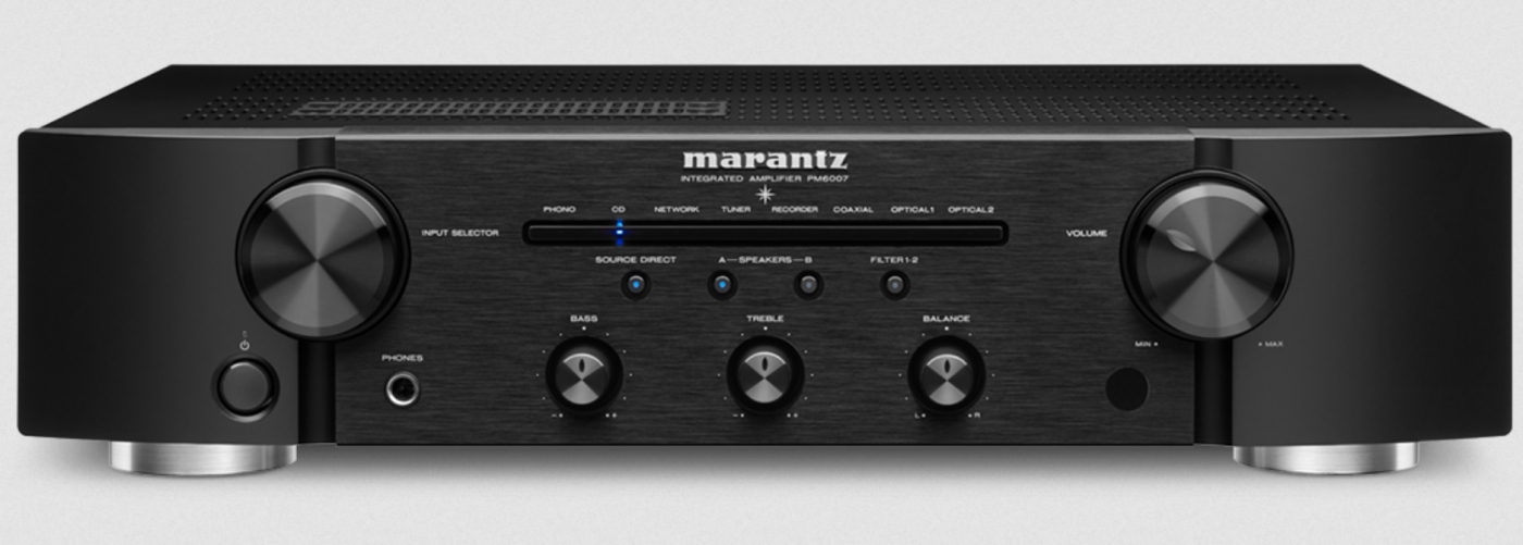 MARANTZ PM6007 Schwarz Vollverstrker mit DA-Wandler und Phono