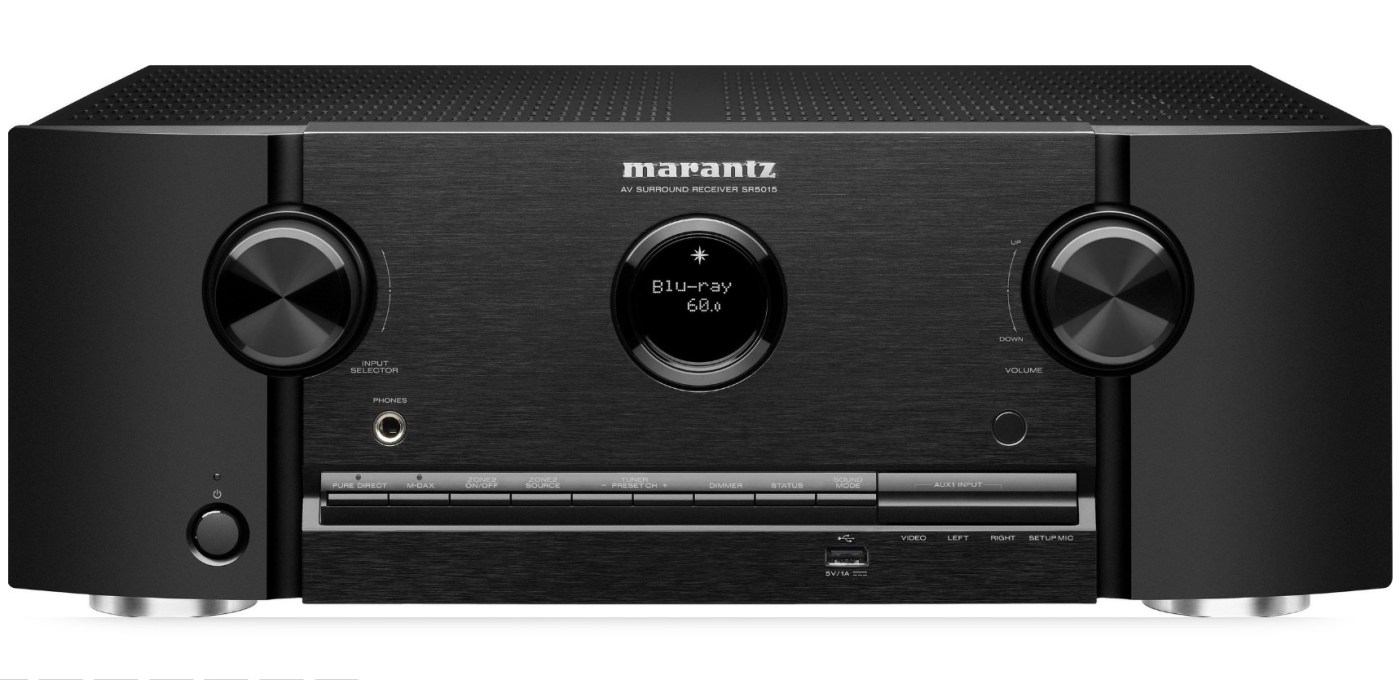MARANTZ SR5015 Schwarz 7-1 AV-Receiver 3D-Sound 8K Video HEOS Built-in