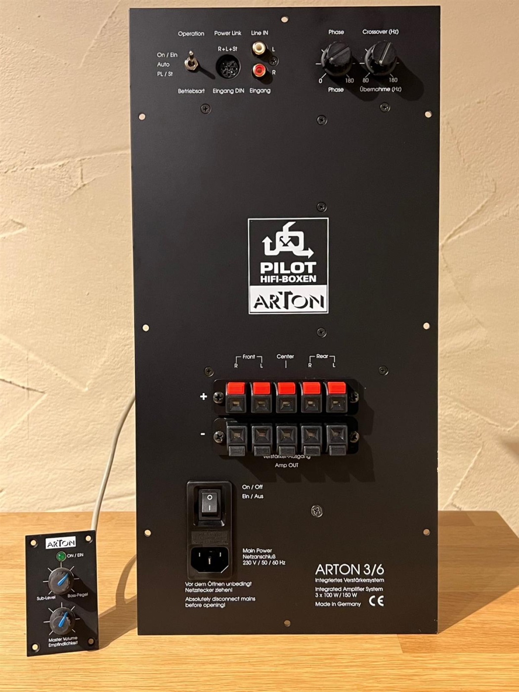 Pilot ARTON 3-6- 2-1 Aktivmodul Submodul 3 x 150 Watt Hochleistungs Subwoofer-Aktiv-Modul unter Lautsprecher  >  Subwoofer Aktivmodul