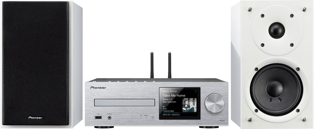 Pioneer X-HM76D Silber-Wei Neu Netzwerk-Micro-System