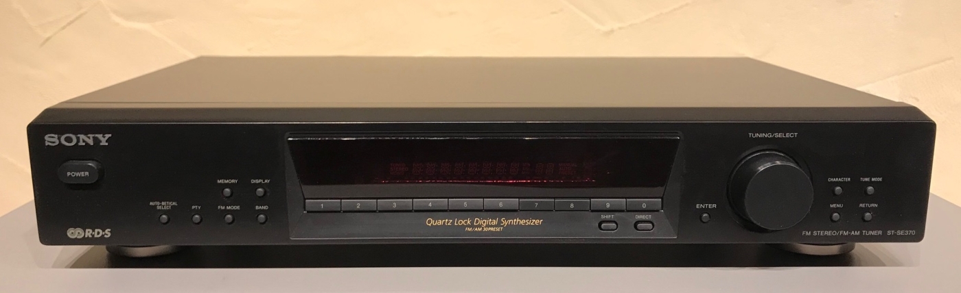 Sony ST-SE370 Schwarz - FM Stereo-FM-AM Tuner RDS- N7