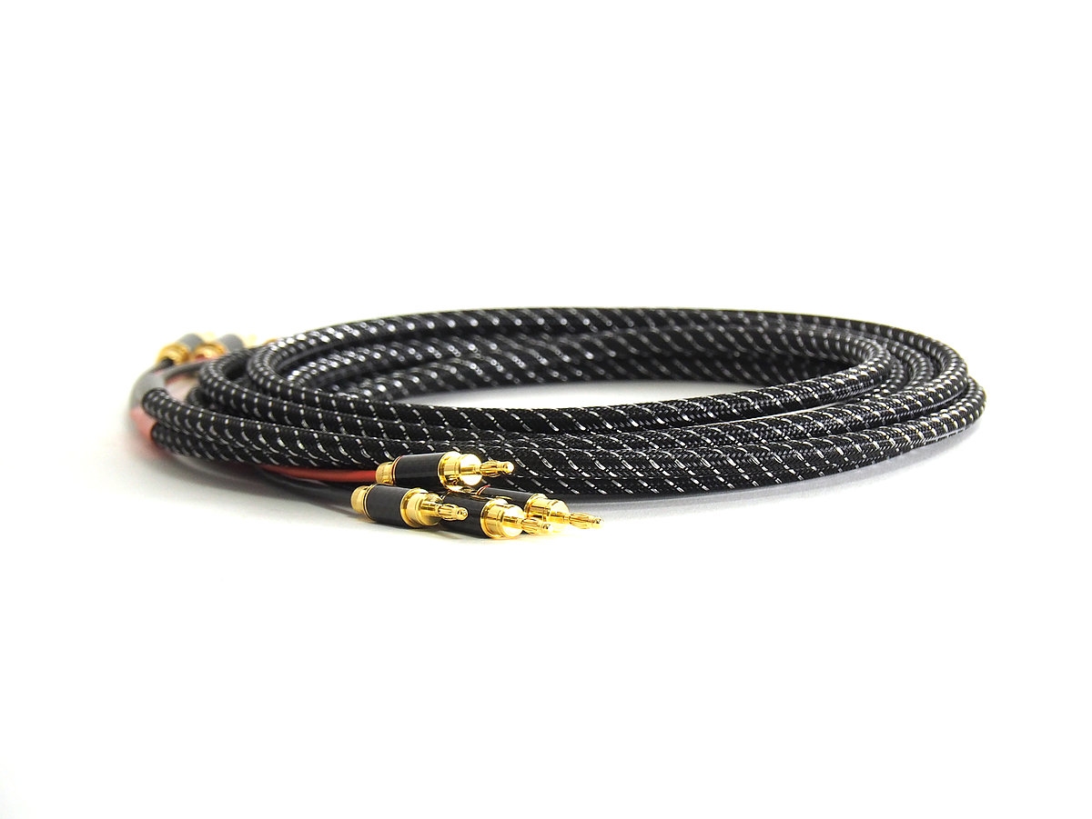 TCI Python BiWire 2-0 m - 4mm Bi-Wiring-Kabel mit Hollow Gold Plugs