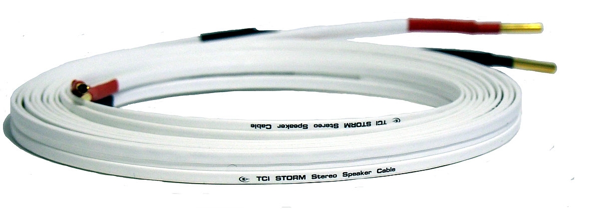 TCI Storm Stereo 4-0 m - 4mm Stereo-Lautsprecherkabel mit Hollow Plugs